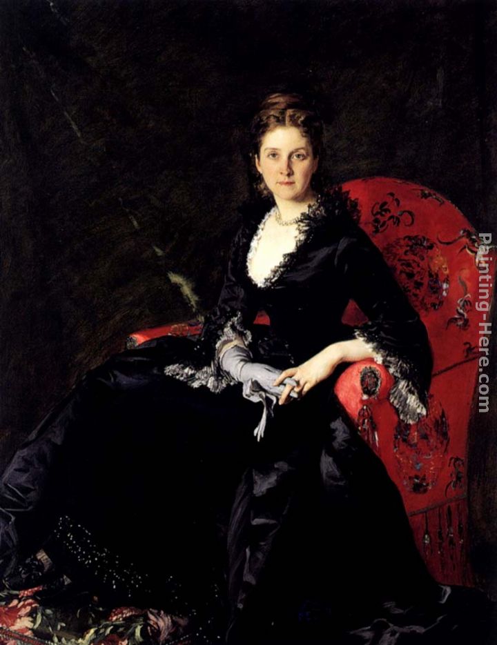 Portrait of Mme N. M. Polovtsova painting - Charles Auguste Emile Durand Portrait of Mme N. M. Polovtsova art painting